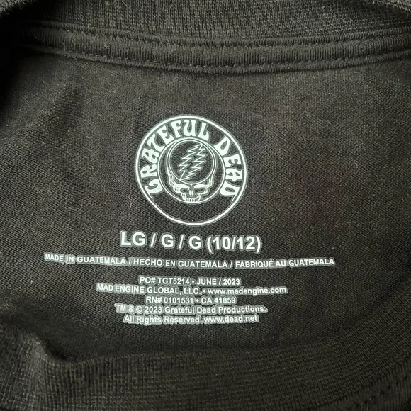 Grateful Dead Oversized Graphic T-Shirt- Art Class- Girls Size Large - Picture 7 of 8